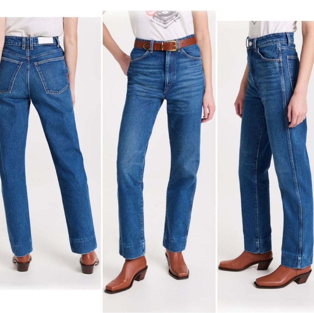 RE/DONE Classic 70's Cigarette Jeans Size 31 Mid Wash Blue - Picture 2 of 13